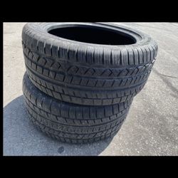 2 — 255/45r18 Cooper Tires 90% Good Treads !