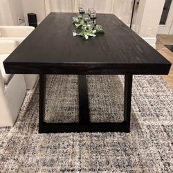 Black Dining Room Table 