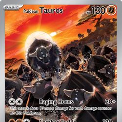 Pokémon TCG Scarlet & Violet - Paldea Evolved Paldean Tauros 218 English