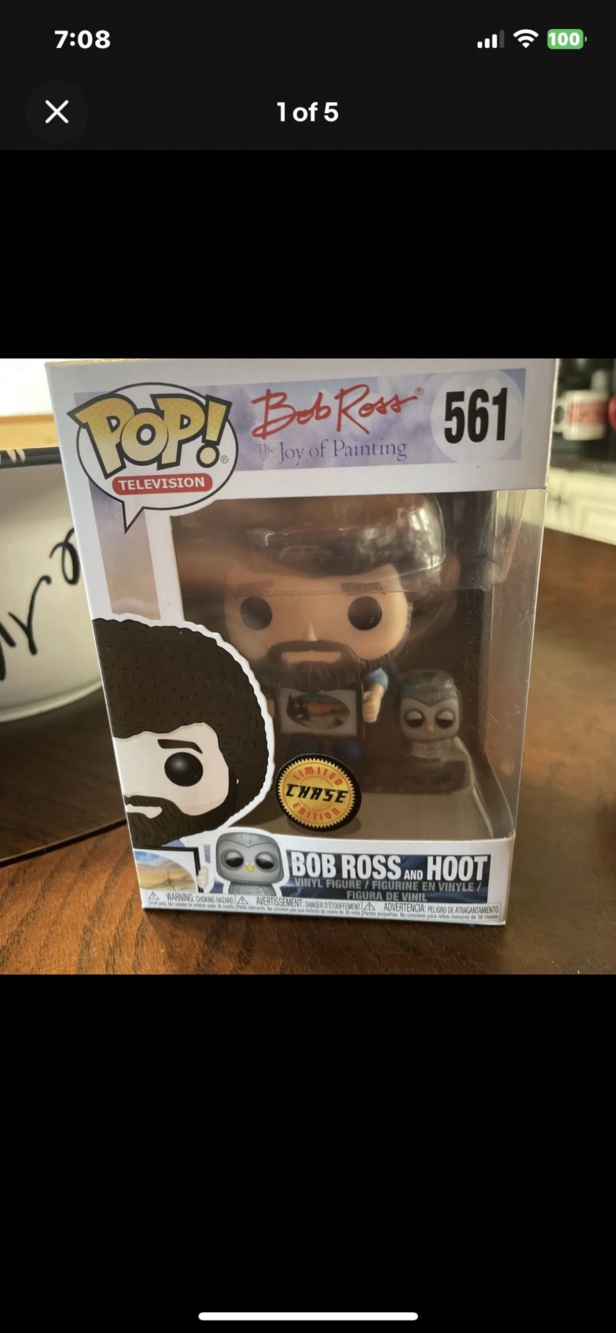 Funko Chase Bob Ross W Hoot Owl New