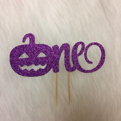 Halloween birthday cake topper