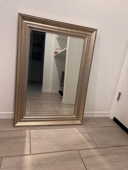 Silver Framed Wall Mirror from Pottery Barn