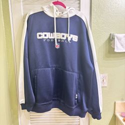 NFL Cowboys Blue and White Sweatshirt