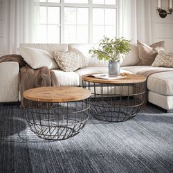 Rondo Black 2-Pc Nesting Cocktail Tables Set