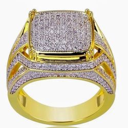 Attractive Gorgeous 14k Gold 2ct Diamond Ring For Man



