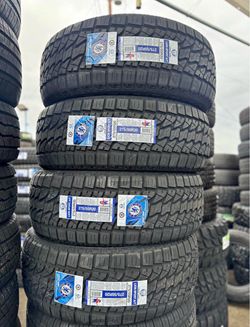 275/55R20 Lion Sport AT 4 New Tires Installed And Balanced Included