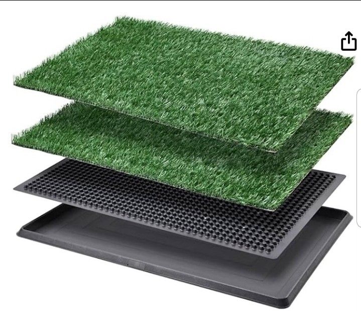 Pet Grass Pad with Tray - Pet Litter Box - 