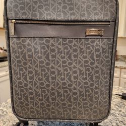 Calvin Klein Leather Carry On Luggage 4WD
