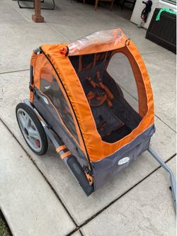 In step double seat child trailer (max weight 80ibs)