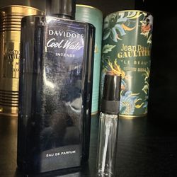 DAVIDOFF Cool Water INTENSE 5ml Perfume Decant - Fresh Aquatic Scent 