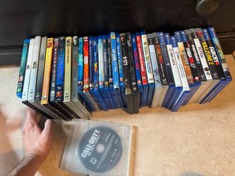 Large Lot of DVDs, Blu-rays, and PS3/PS4 Games