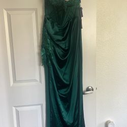 Prom Dress, Sage green , Size 8