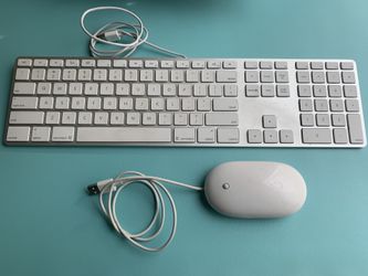 Apple Aluminum Wired Keyboard and mouse