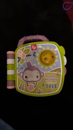 Fisher Price purple monkey book