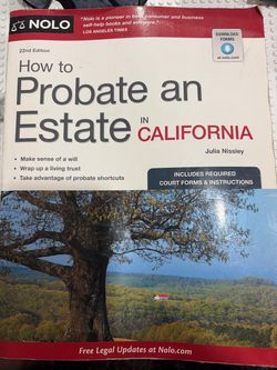 Nolo How to Probate an Estate in California 22nd Edition