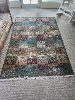 Multicolor Patchwork Area Rug
