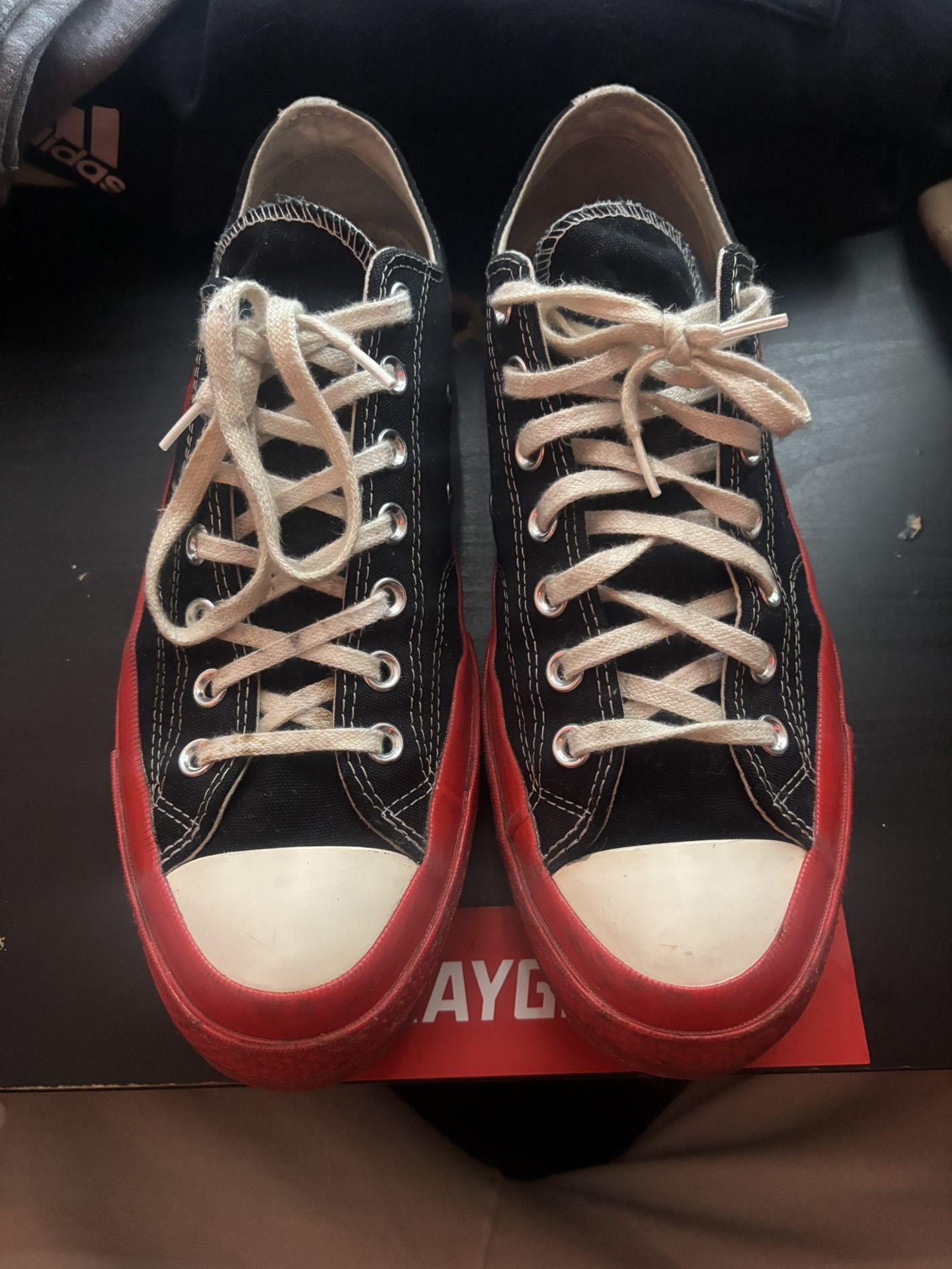 cdg converse red