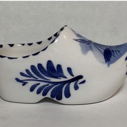 Vintage Hand painted Holland Ceramic Clog Shoe