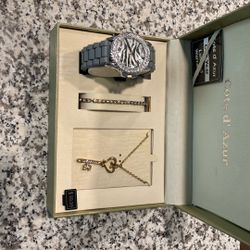 Cote d’ Azur Watch Necklace And Bracelet