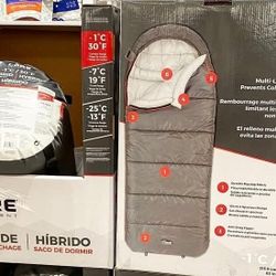New CORE 30 Degree Sleeping bags from Costco. I have 2. They sell fr $40 plus tax at Costco.