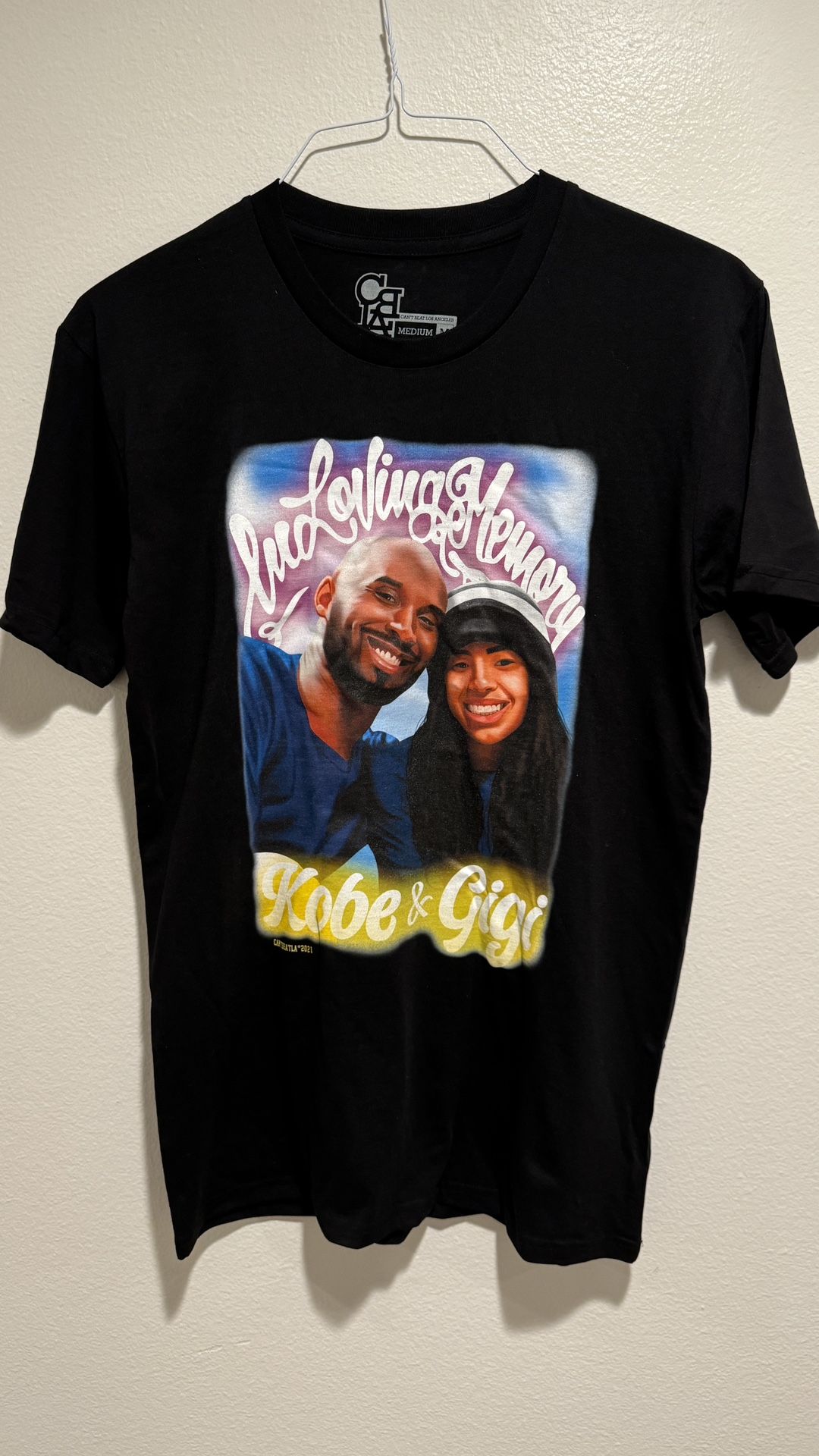 Kobe And Gigi Gianna Bryant “In loving memory” Shirt MEDIUM