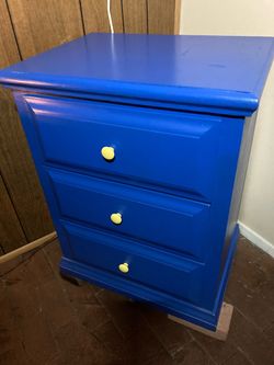 Blue 3 Drawer Dresser