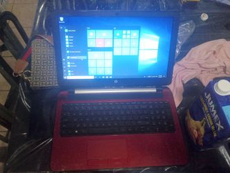 HP Laptop Red Windows 10