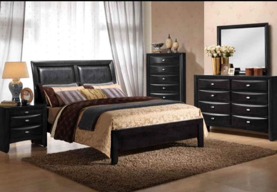 Spring Sale! Emily Black Bedroom Set Only $699. Easy Finance Option. Same-Day Delivery.