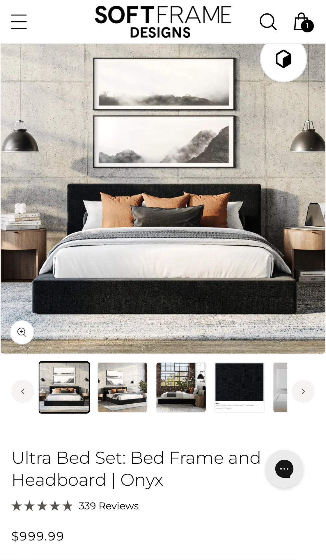 Soft Frame Queen Bed W/ Mattress & Box Spring