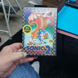 Sega Genesis Sonic 2 Retro Vintage Case