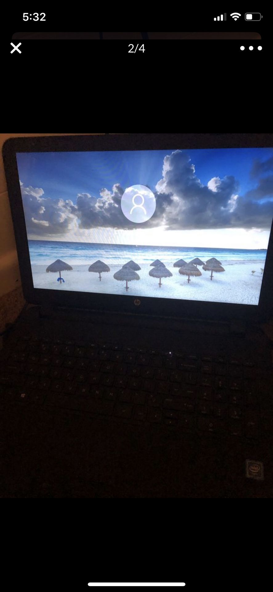 HP touchscreen laptop