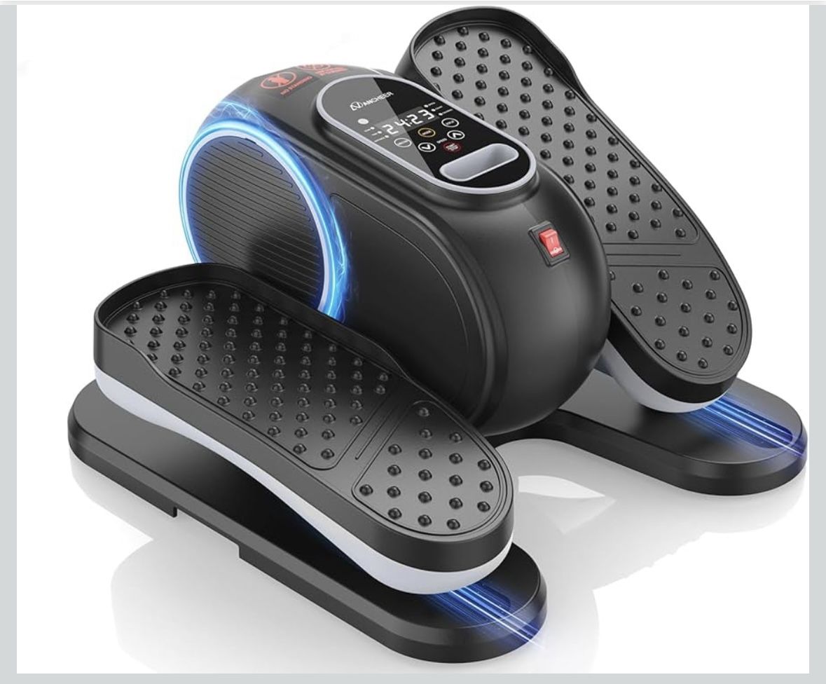 Ancheer Under Desk Elliptical W/ Wireless Remote & Dual Direction. Home/Office