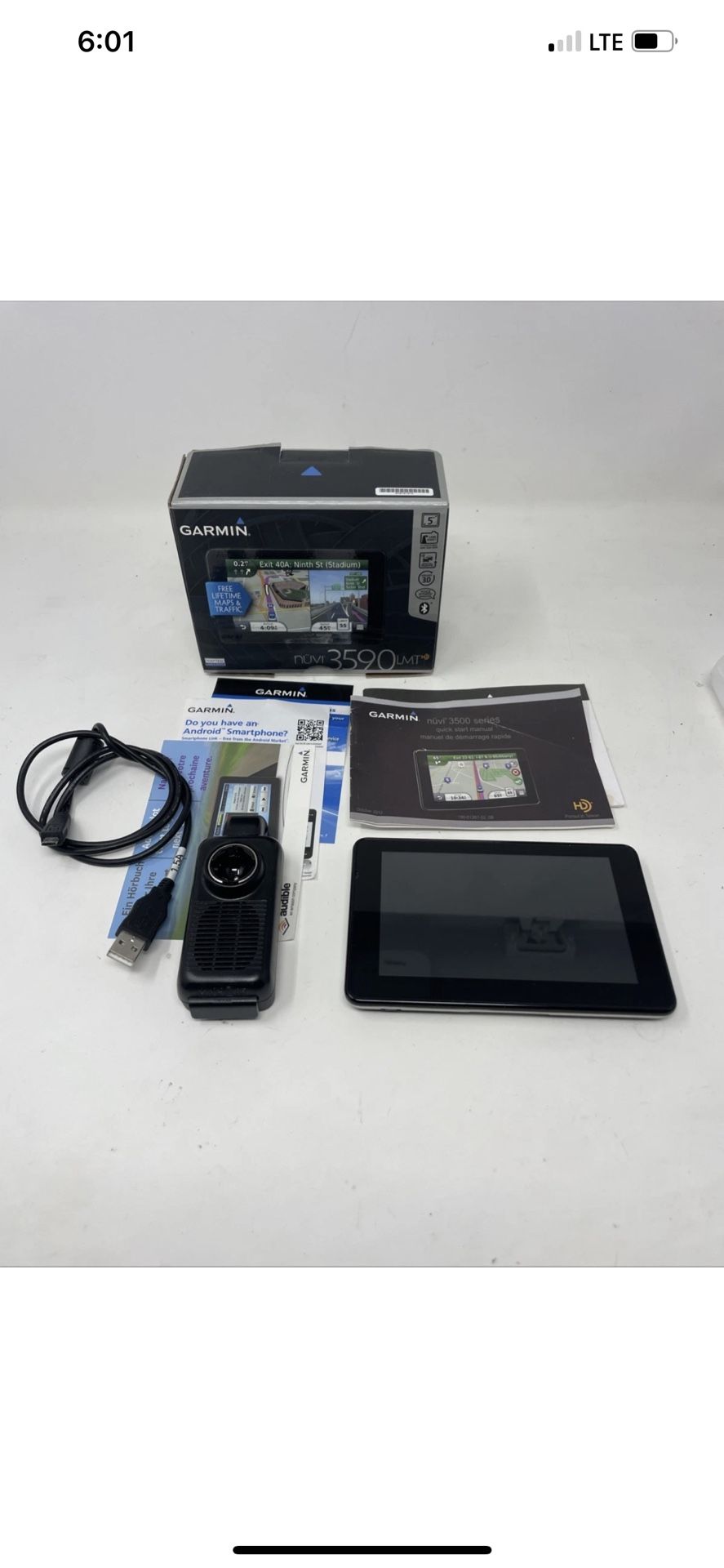 Garmin Nüvi 3590LM 5" Touchscreen Vehicle Navigation GPS System