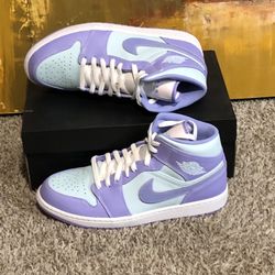 Jordan 1 Nike Purple Aqua