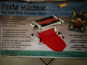 Pasta Machine For Use With Polymer clays