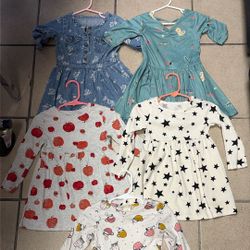 Toddler Girl Clothes Size 2t Long sleeve Summer Dresses