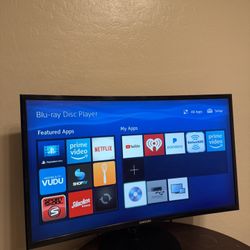 SAMSUNG 27 Inch Curved Computer Monitor, LC27F390FHNXZA LED 60Hz Full HD 1080P Gaming Slim Design for Home &Office, Black Mouse Pad Included