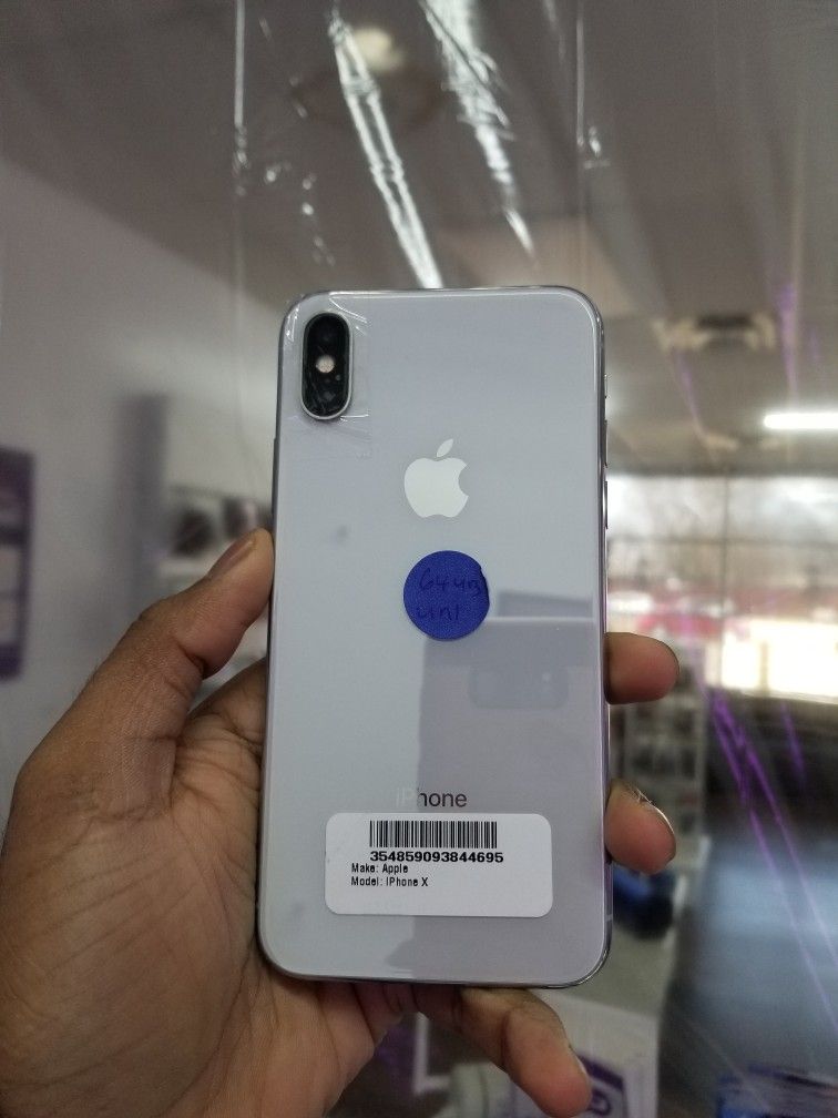 iPhone X 64GB Factory Unlocked Excellent Condition With Free Charger And 30days Warranty