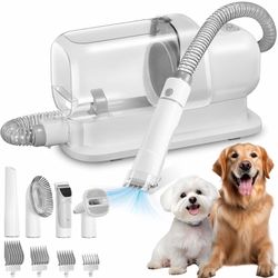 Dog Grooming Vacuum & Pet Grooming Kit with 2.3L Capacity Larger Pet Hair Dust Cup Dog Brush Vacuum for Shedding Pet Hair Vacuum Cleaner with 4 Proven