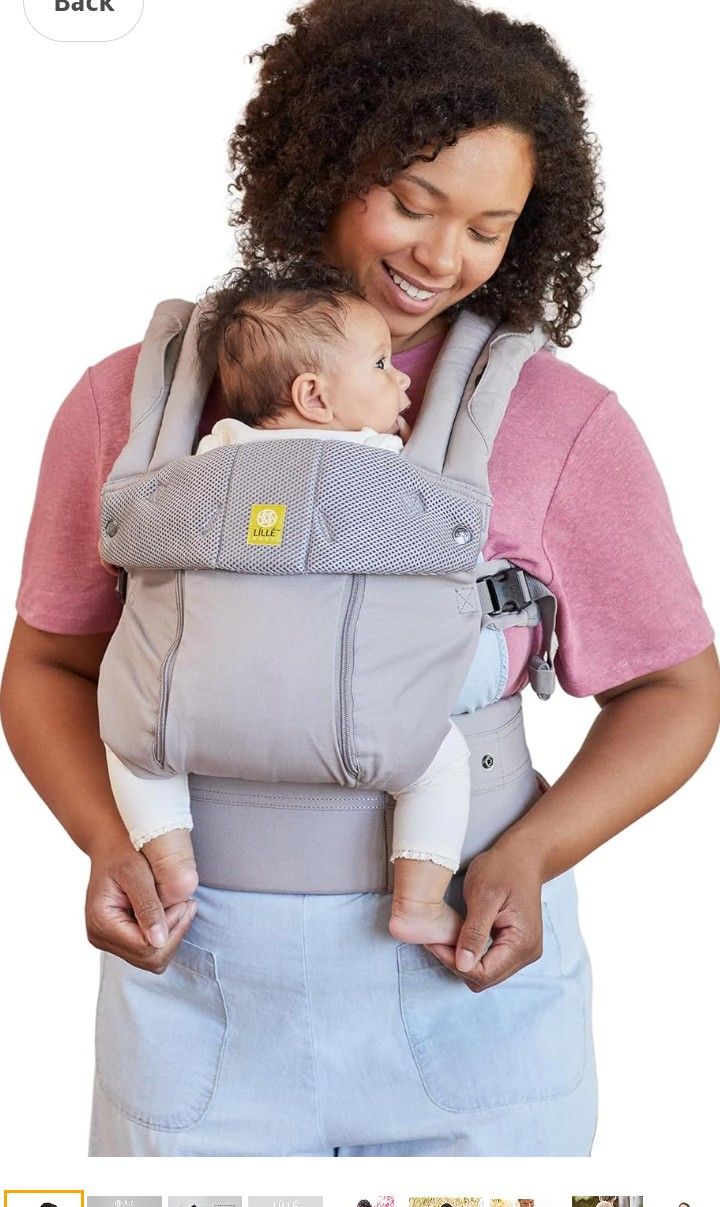 LÍLLÉbaby Complete All Seasons Ergonomic 6-in-1 Baby Carrier Newborn to Toddler - with Lumbar Support - for Children 7-45 Pounds - 360 Degree Baby Wea