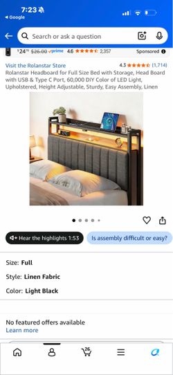 New in box full bed frame