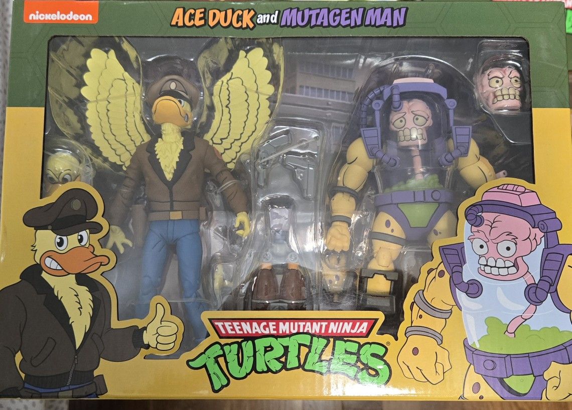 NECA TMNT Ace Duck And Mutagen Man 