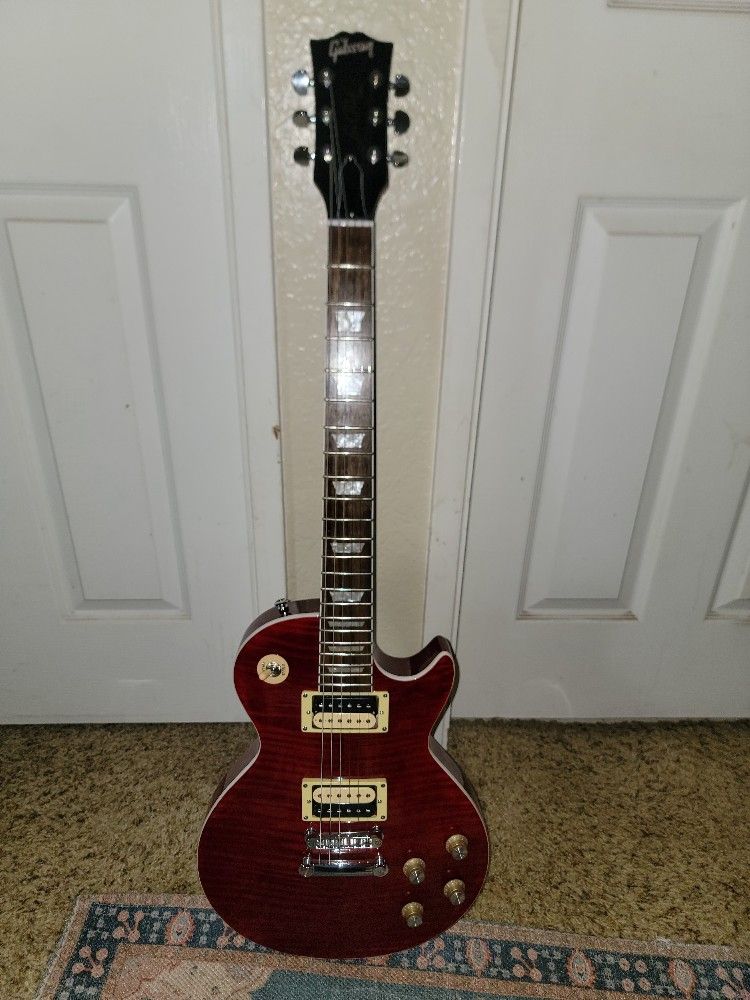 Gibson. Vermillion Les Paul Copy Immaculate Shape