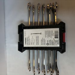 New 6pc Husky Thin Head Access Wrench Set Double Open End - SAE & Metric 