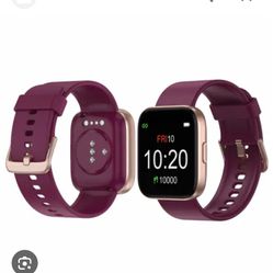 New Letsfit IW1 Smart Watch Purple Gold Brand New