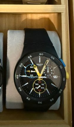 Swatch Swiss Chronograph Black Watch