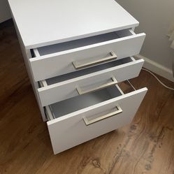 White File Cabinet 