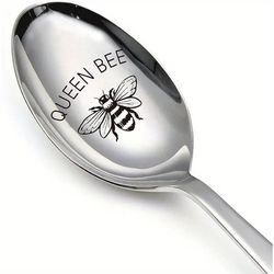Queen Bee Funny Stainless Steel Engraved Spoon