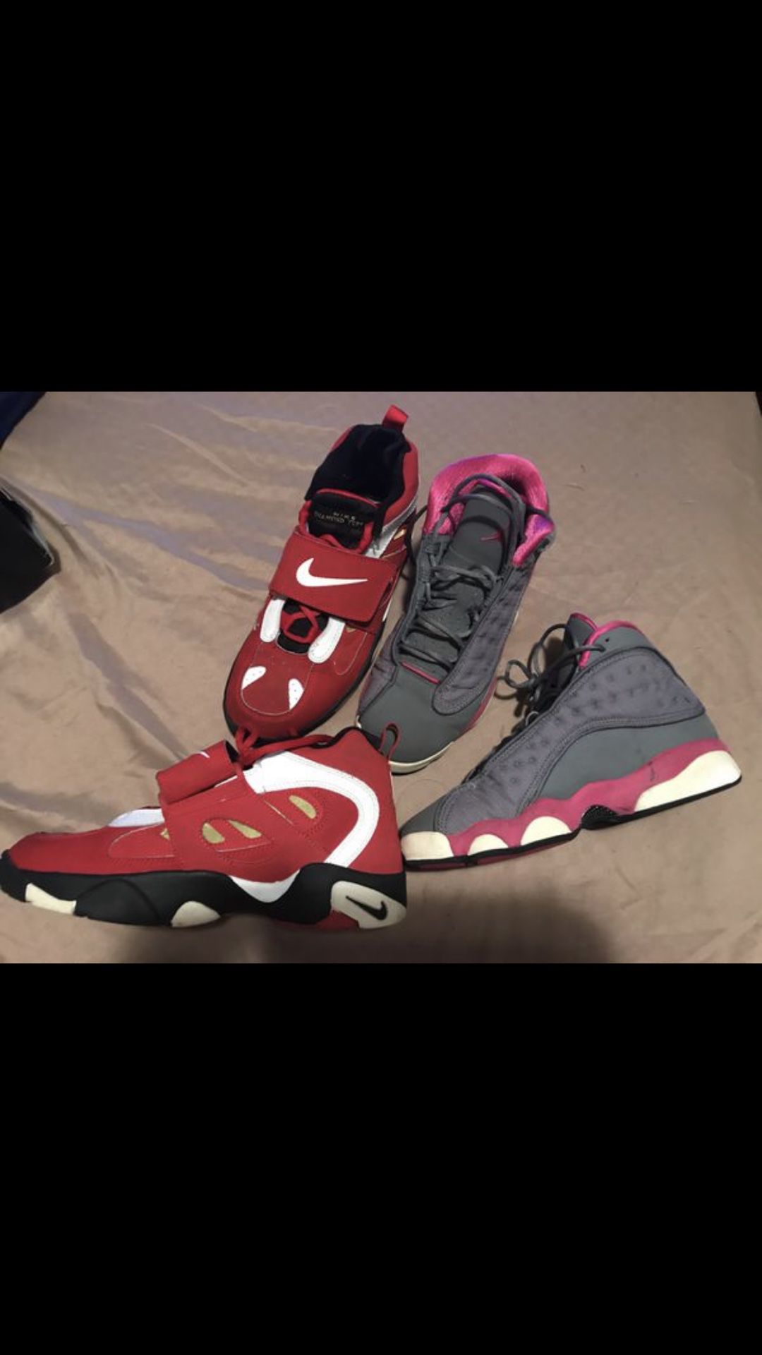 Jordan and Nike shoes 6 1/2 boys in great condition $50 for both