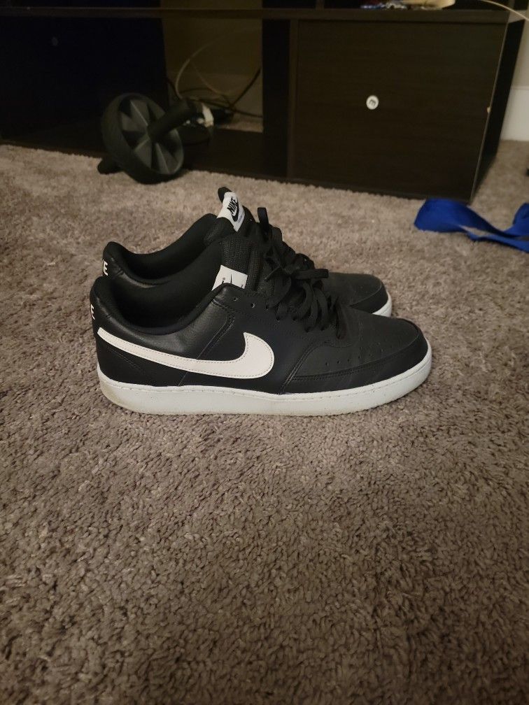 Nike COURT VISION (Black & White) Size 12